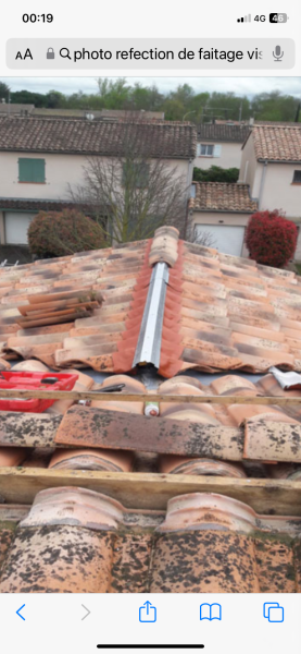 Toit rénové à Launaguet