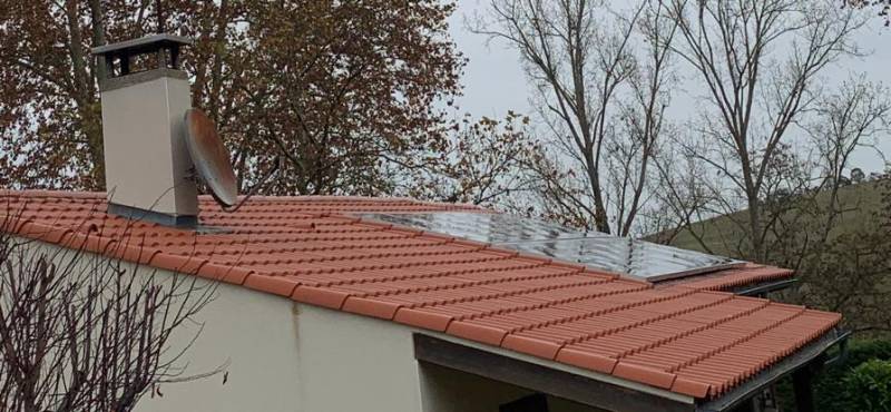 Toiture réparée après orages